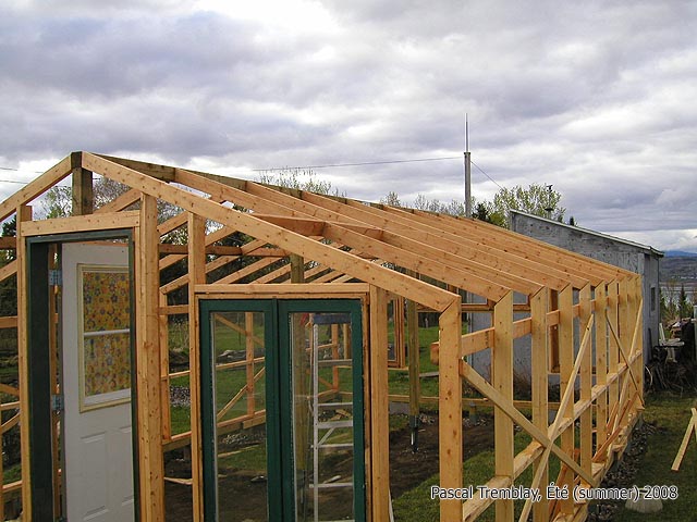 Charpente de la serre / Greenhouse frame