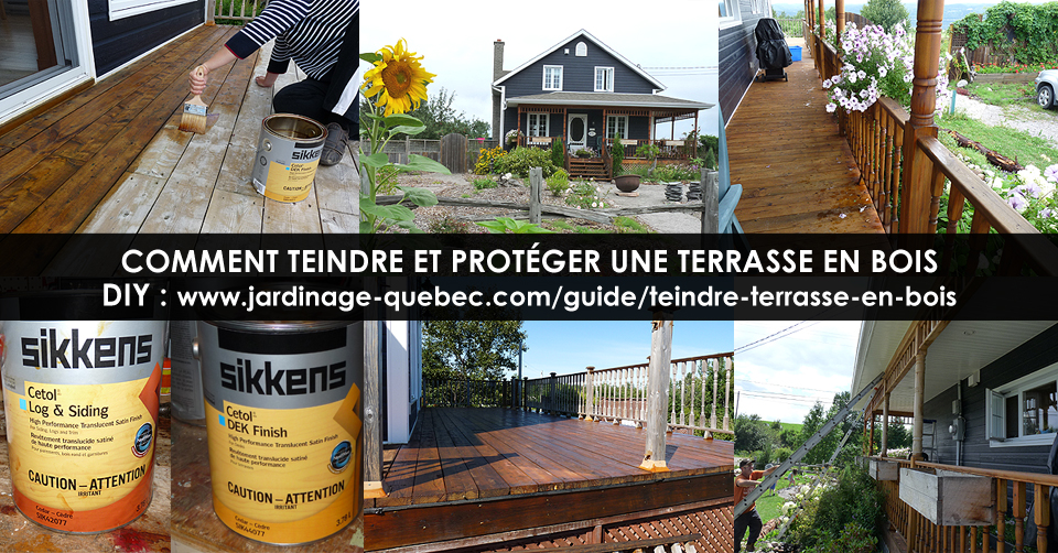 Teindre une terrasse en bois