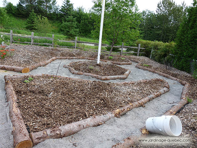 Mulching flower beds - Front Yard Organic Gardening Idea