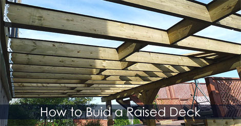 How to build a Raised Deck - DIY Raised deck pictures photos