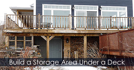 How to build a Storage Area under a deck