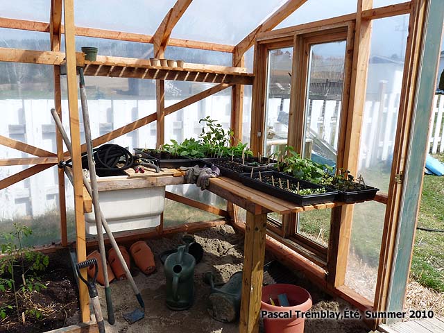 Potting bench with sink soil - Build Potting bench Free Plan - Ideas for greenhouse design