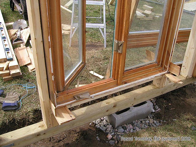 Recovered Windows for greenhouse - Install greenhouse windows