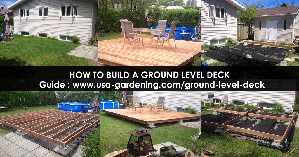 How To Build A Ground Level Deck, How To Build A Ground Level Deck For Beginners