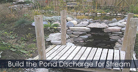 How to Build a Garden Stream - Step by step instructions for building a pond stream - How to build a pond discharge