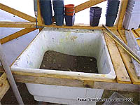 Greenhouse Potting bench with sink - Staging Greenhouse - Making Potting benches