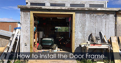 Shed door installation - Replacing shed door - Repair shed door - Shed door frame installation