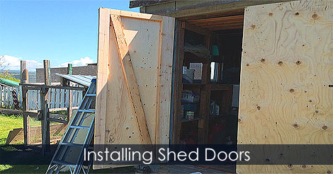 How to install shed doors - How to fix shed door - How to make and replace a shed door - Building a better garden shed