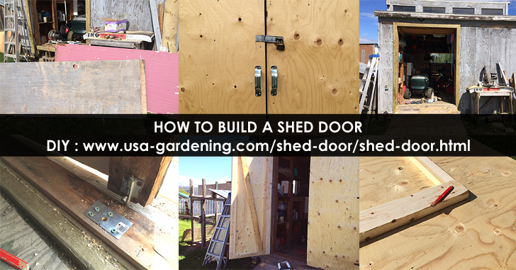 Plywood shed door