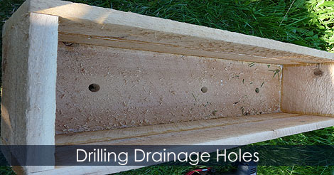 Build a Window Box - Create a drainage for planters and window boxes - Drill holes for drainage