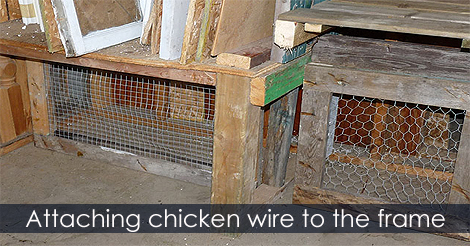 Attach chicken wire