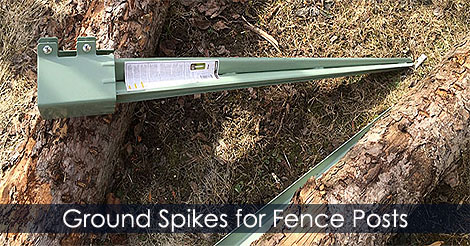 Post Spikes with support box for fence posts - How to set wood fence post - Ground spike for fence post - Fence steel spike