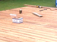 INstall deck boards