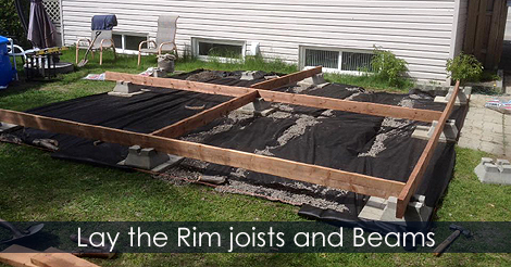 Rim Joists - How to build a Plateform deck