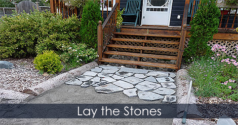 Lay the stone - How to build a stone path
