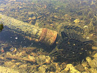 How to install a submersible pond pump for a rock waterfall