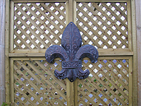 Lattice panel for wood fence