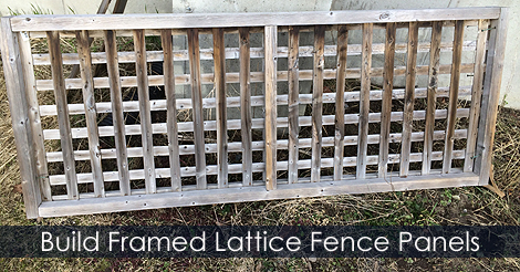 Lattice panel - Wood fence