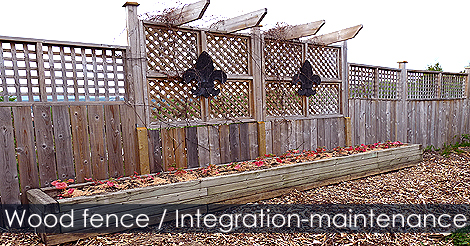 Wood fence maintenance