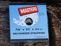Galvanized strapping