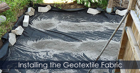 Woven Geotextile Fabric for paver base - Installing a landscape fabric - Paver underlayment - How to lay concrete pavers