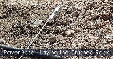 Paver base - Laying the crushed rock - Concrete paving block - Pavers installation - How to lay concrete pavers