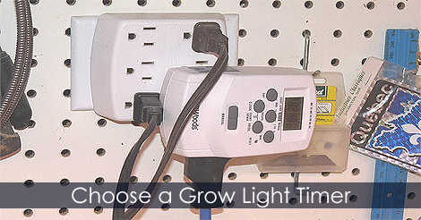Grow light timers and controllers
