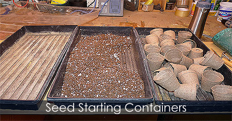 Seed starter pots and containers