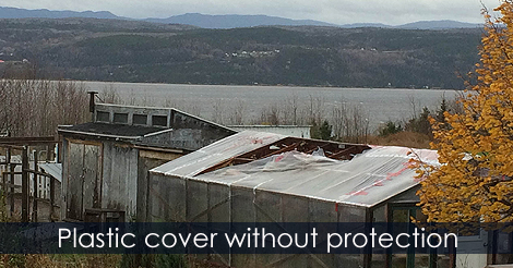 Greenhouse poly repairs