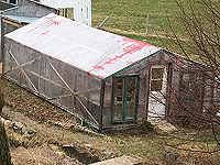 Greenhouse plastic repairs tape