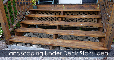 Landscaping under deck idea