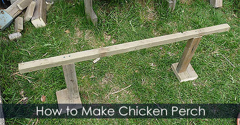How to make a Chicken Perch - Chicken Roost Plan