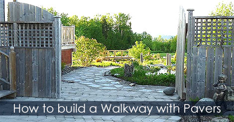 How-to Walkway - Building walkway with pavers - Laying pavers for a walkway