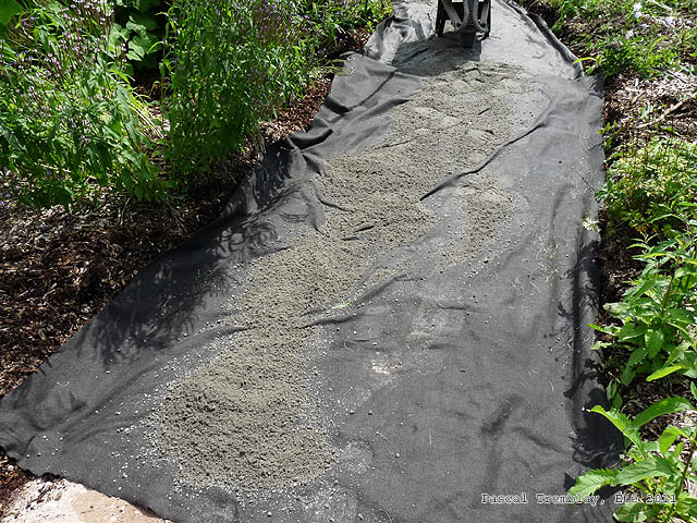 Garden path foundations - Design garden paths - Landscaping Pathway - Geotextile for walkway - landscape fabric