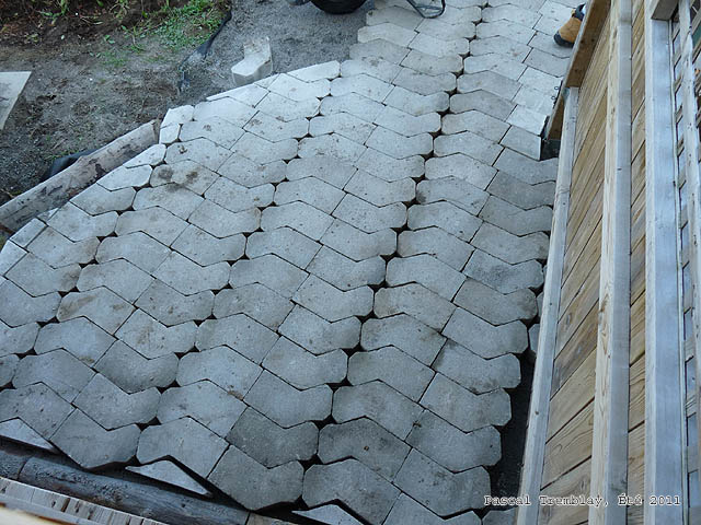 How to install pavers - Polymeric sand fill in the gaps -