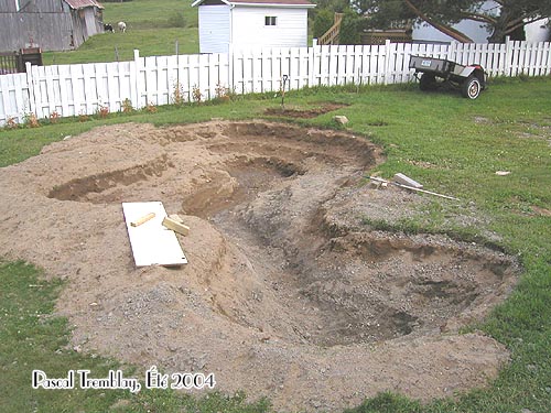 Build Backyard Pond - Dig a water garden pond with a Shovel