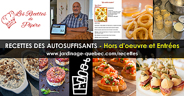 Recettes de hors-d'oeuvre entrées et bouchées