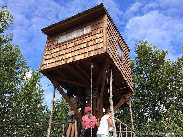 Maison dans les arbres au jardin - Plan de construction