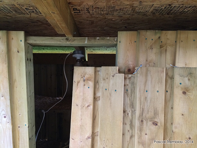 Acc�s au Pondoir du Poulailler - Porte de Poulailler - Consruire un Nichoir au poulailler