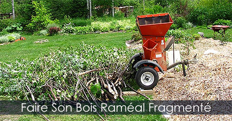 Déchiqueteuse à branches - Comment faire du bois raméal fragmenté ou paillis avec des copeaux de bois