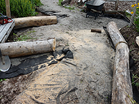 Bordure de jardin - installation