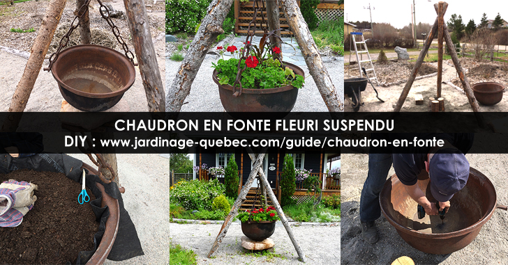 Suspendre un pot à fleur