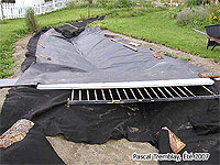 Comment coller ensemble deux toiles pour bassin de jardin - Installer des toiles dans un lit de ruisseau - Membrane EPDM pour étangs ou ruisseaux