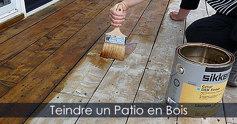 Teindre un patio - Protéger un patio