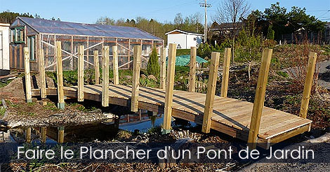 Comment faire le plancher d'un pont de jardin en bois - Construire un ont décoratif arqué en bois, les étapes de construction