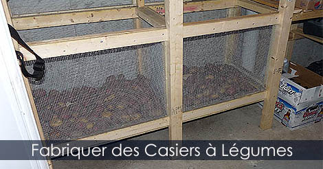 Instructions et étapes de Construction d'une chambre froide - Fabriquer des casiers à légumes ou bac à légumes - Entreprosage des légumes