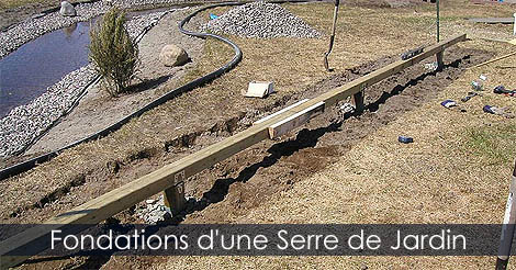 Comment faire la base ou la fondation d'une Serre de Jardin - Contruire une serre de jardin