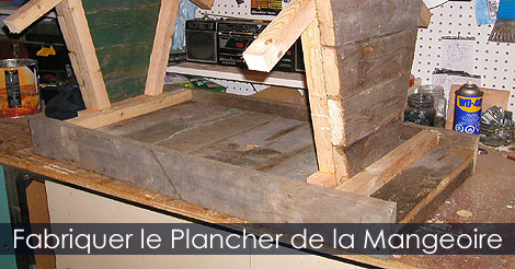 Mangeoire oiseaux - Fabriquer la base ou plancher