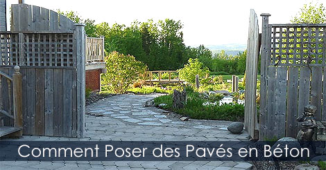 Comment faire la pose de pavés - Aménagement d'une surface extérieure en pavés ou dalles de béton