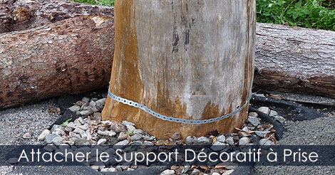 Prise extérieure étanche - Attacher le support
